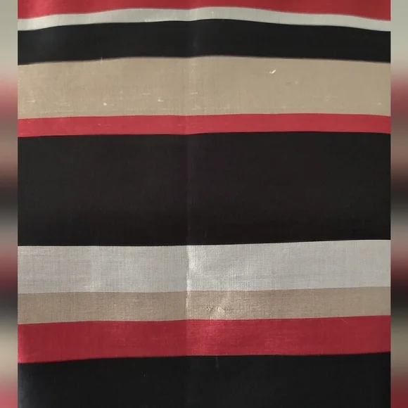 Talbots Top Shauntug Silk Shell  Stripes Zipper On  Side Sleeveless Casual 4P - Picture 2 of 6